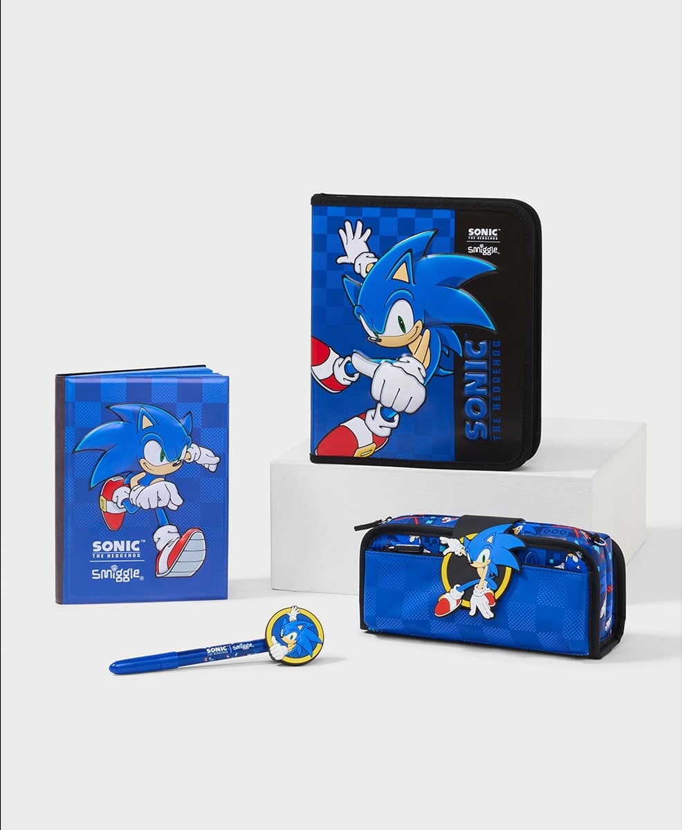 Sonic The Hedgehog 4 Piece Stationery Bundle