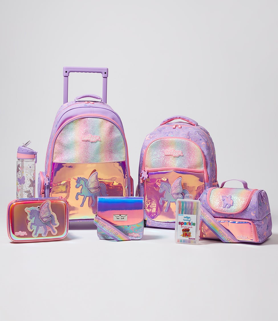 Paw Patrol Girls Backpack Skye Lunch bag, Pencil Case & Bottle 4 Piece Set