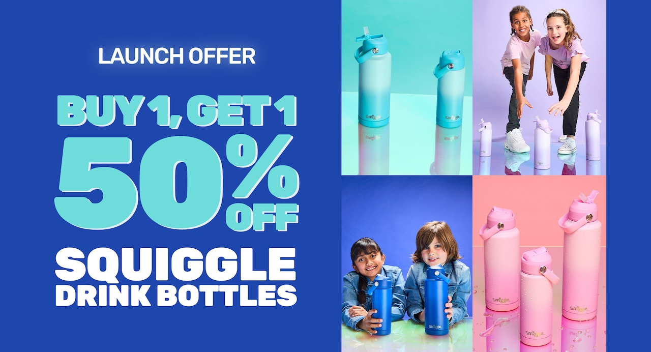 Squiggle drink bottles