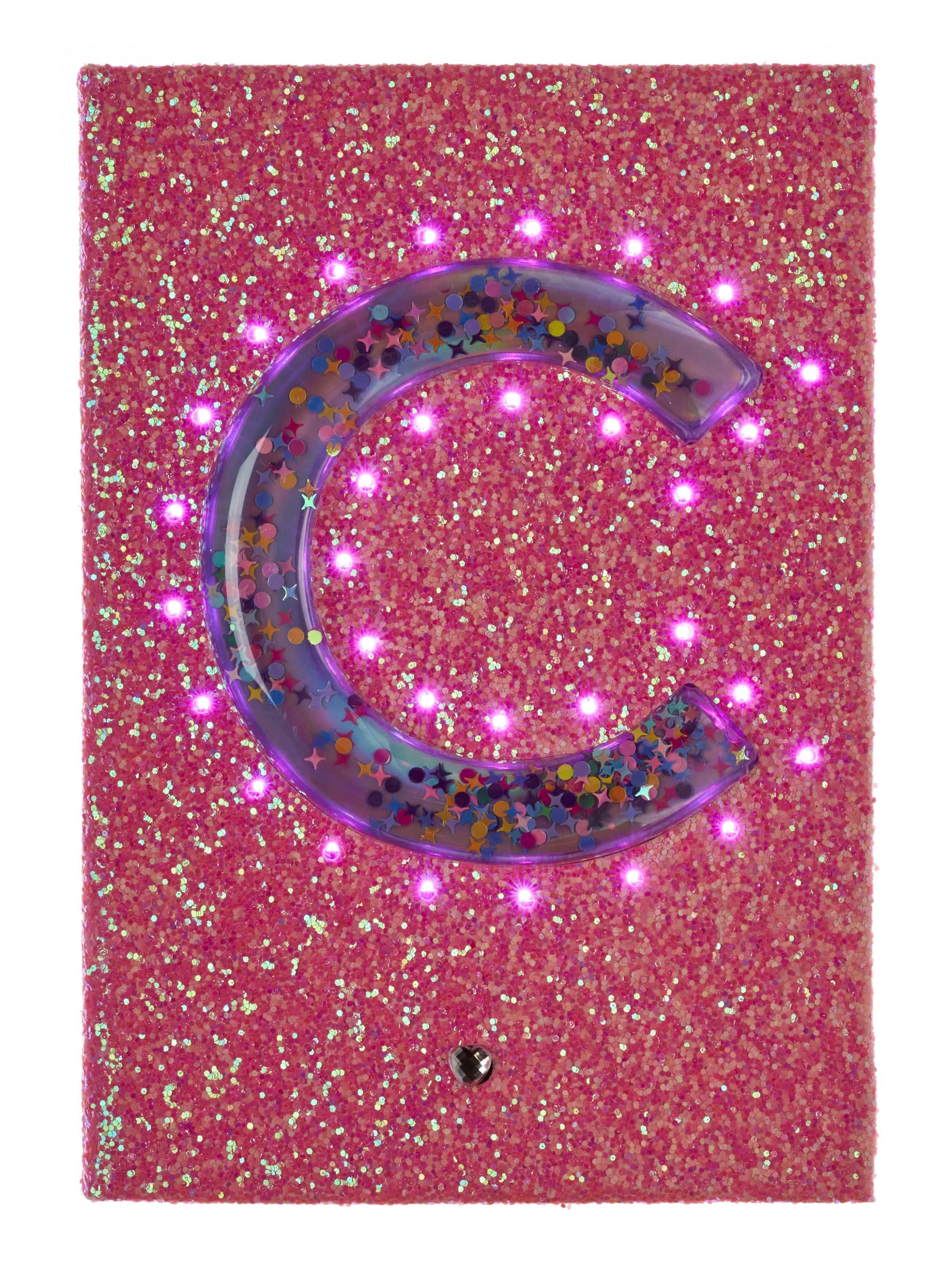 Light Up Glitter Alphabet A5 Notebook