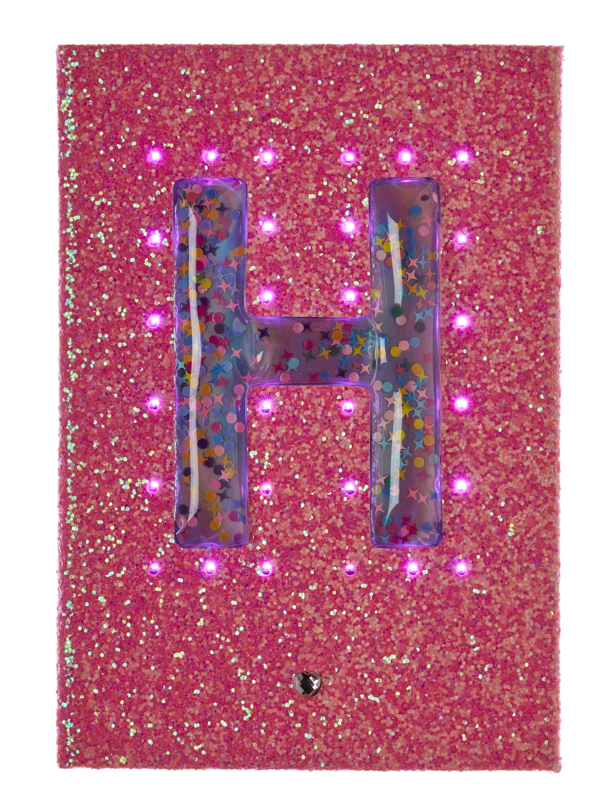 Light Up Glitter Alphabet A5 Notebook