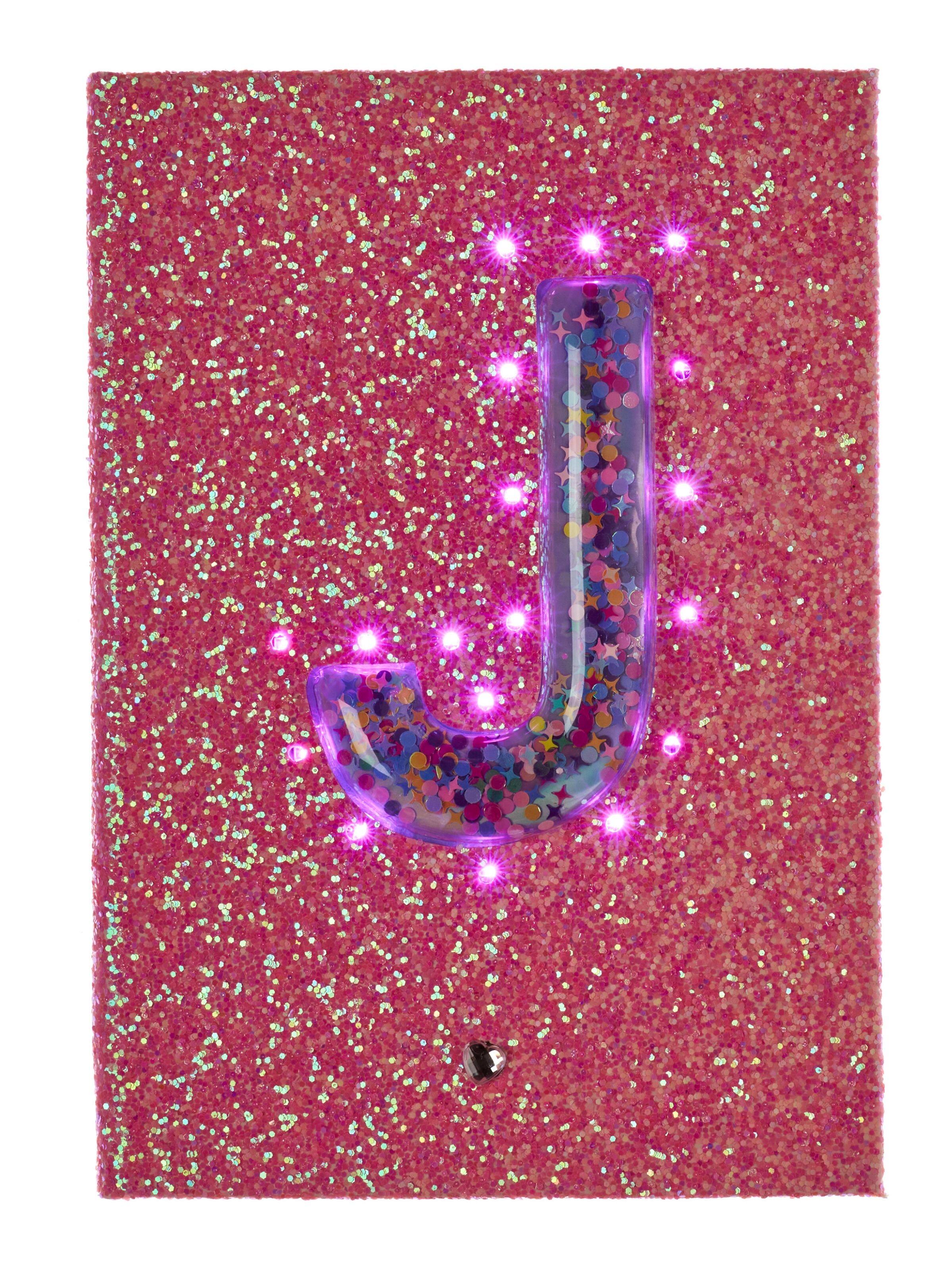 Light Up Glitter Alphabet A5 Notebook