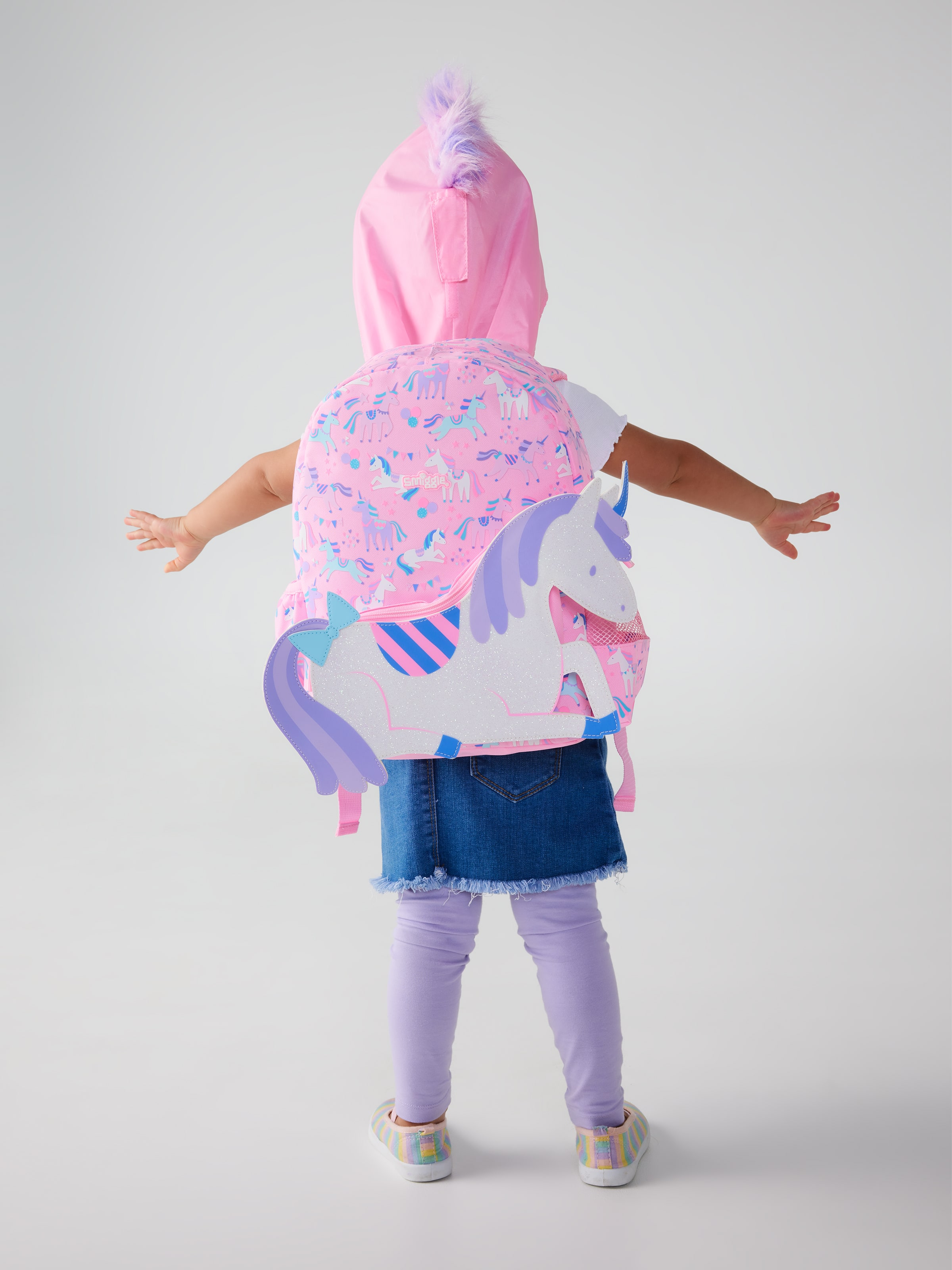 Justice unicorn cheap hooded backpack