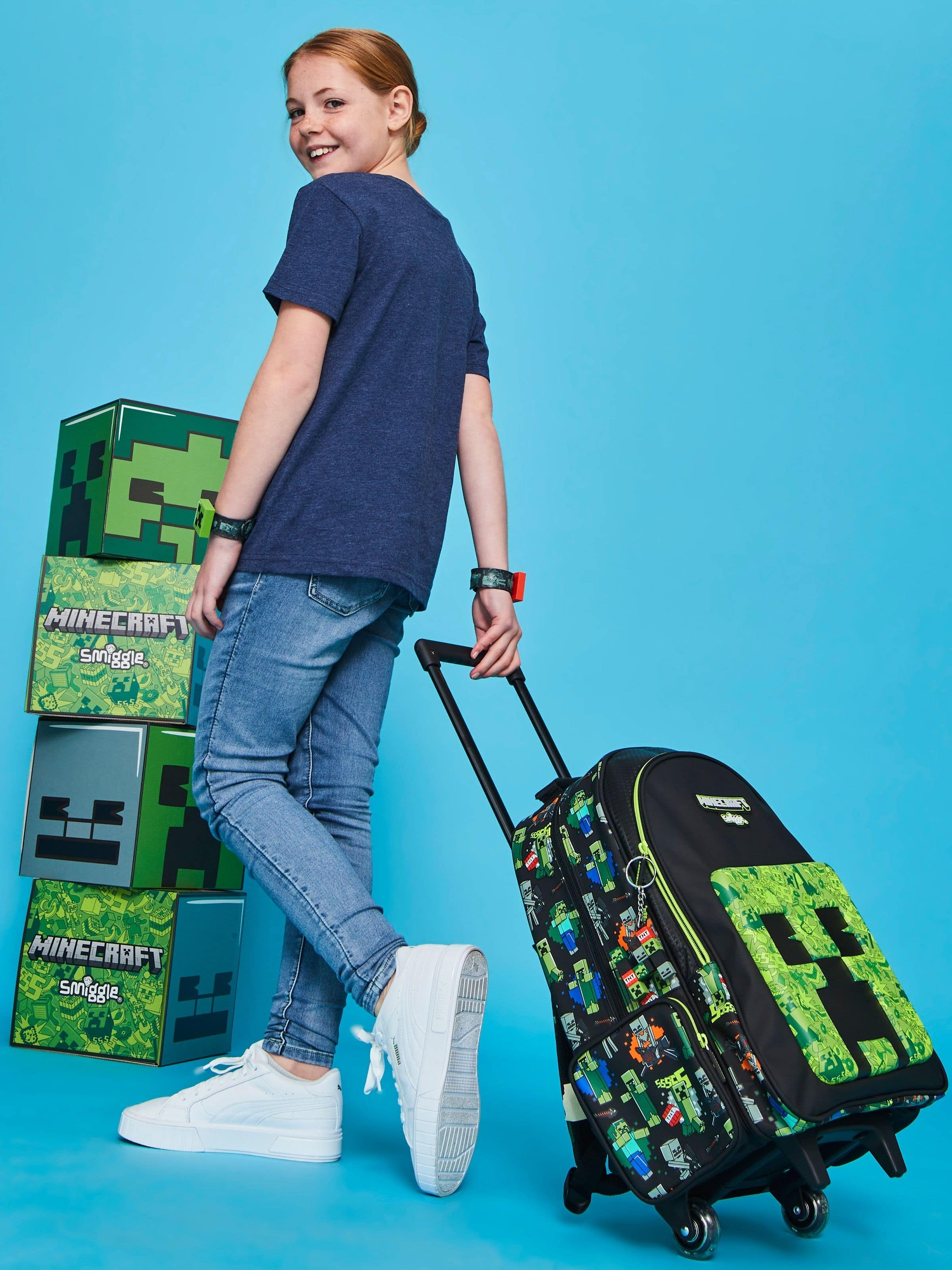 Minecraft trolley school bag sale