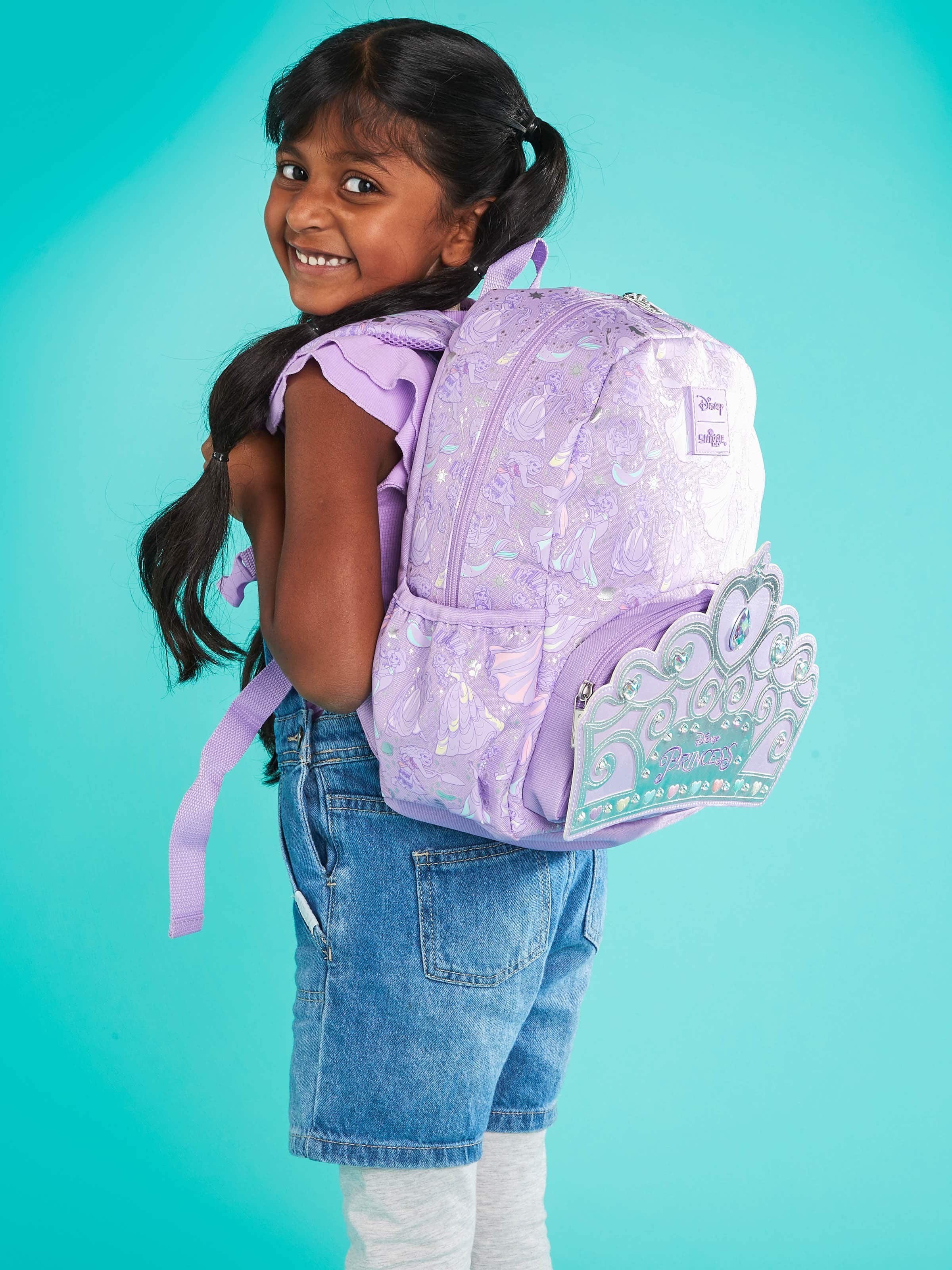 Disney Princess Junior Character Hoodie Backpack Lilac Smiggle Online