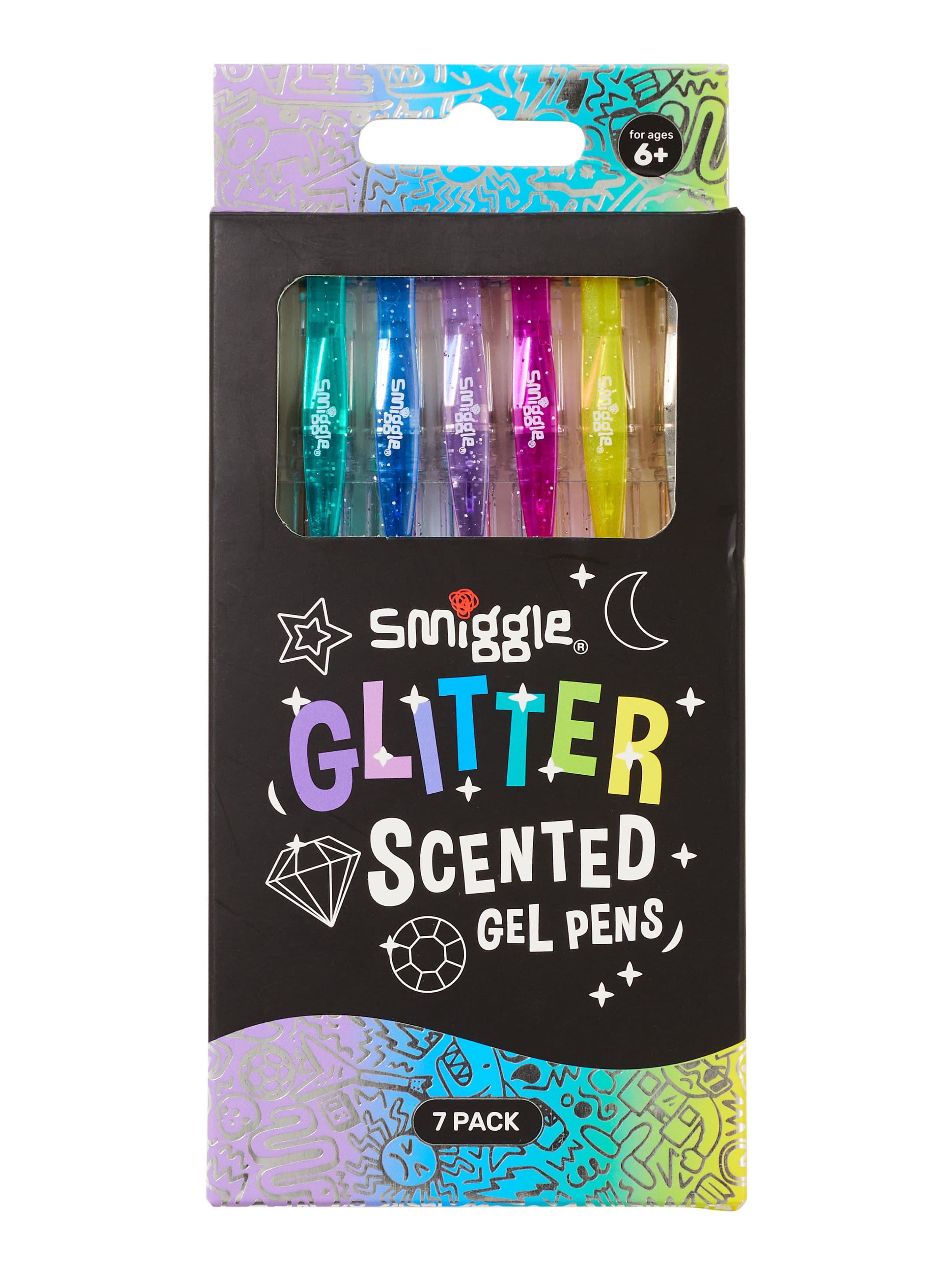 Glitter Scented Gel Pens Pack X7 Smiggle Online