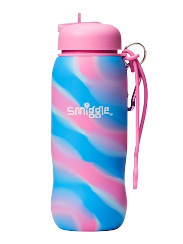 Buy Smiggle Green Vivid Silicone Roll Up Drink Bottle 630ml from