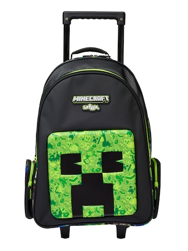 Minecraft Trolley Backpack With Light Up Wheels                                                                                 