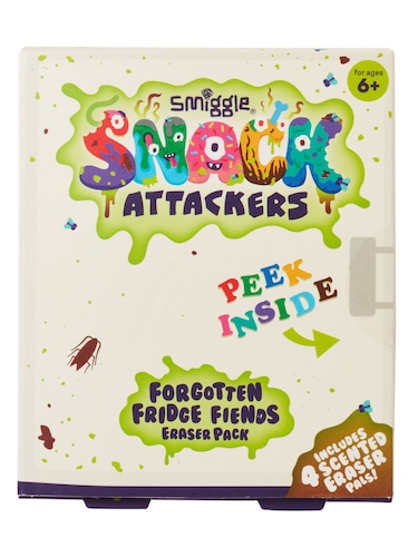 Snack Attackers Eraser Pack X4                                                                                                  